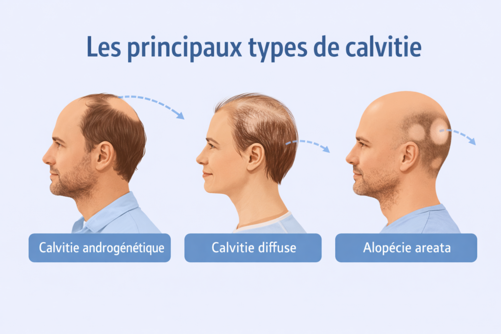 types de calvitie chez l’homme